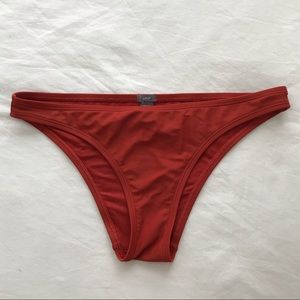 Aerie Burnt Orange Teeny Cheeky Bikini Medium